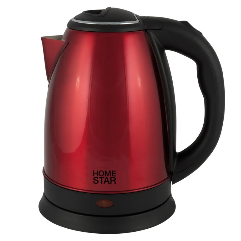 Чайник электрический HOMESTAR HS-1010 Красный/Нерж.сталь; 1500Вт; 1,8л (в уп. 12 шт)
