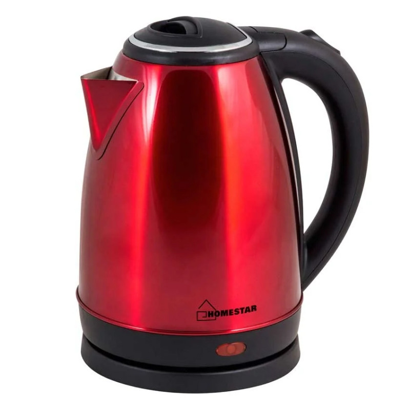 Чайник электрический HOMESTAR HS-1010 Красный/Нерж.сталь; 1500Вт; 1,8л (в уп. 12 шт)