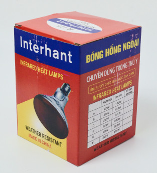 Лампа греющая инфракрасная S-TORG ИКЗК R125/R115 E27-150W красное-стекло