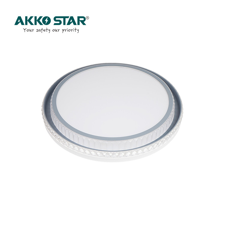 Светильник потолочный AKKOSTAR с узором двухъярусная 82W/2500lm IP51 (3000K/4500K/6500K) 490х80мм