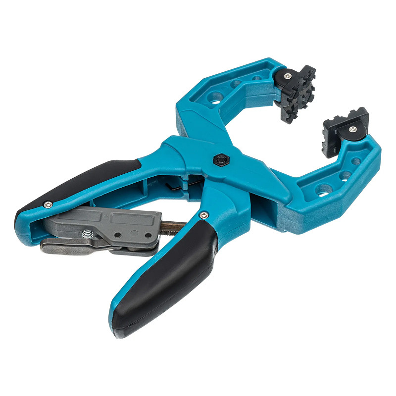 Струбцина клещеобразная Gross, пластиковый корпус,храповый механизм жесткой фиксации,2-1/4"/58 мм