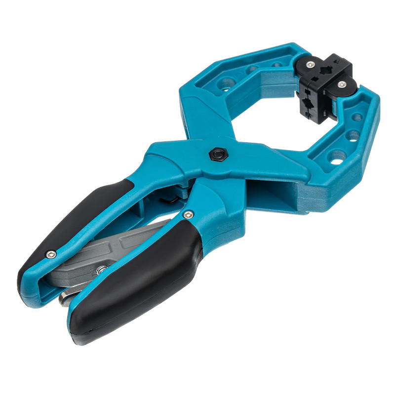 Струбцина клещеобразная Gross, пластиковый корпус,храповый механизм жесткой фиксации,2-1/4"/58 мм