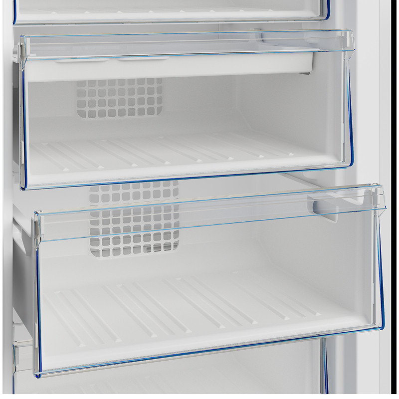 Морозильная камера Beko B1RFNK312G, Серый, 275л, 6 ящиков, 185х59.5х65 см
