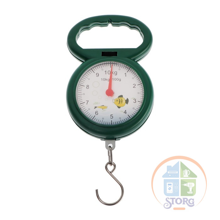 Весы безмен механический Luazon LVB-1001, до 10 кг, цена деления 100 г, МИКС 1519719