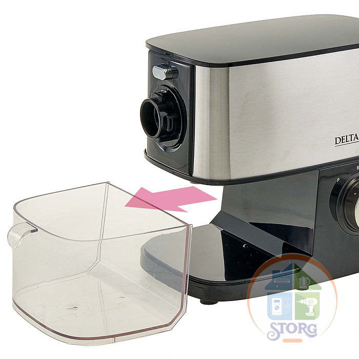 Мясорубка электрическая DELTA LUX DE-602MS, черная нерж, НАСАДКА ДЛЯ ТОМАТА,  3600Вт, 2.5 кг/мин