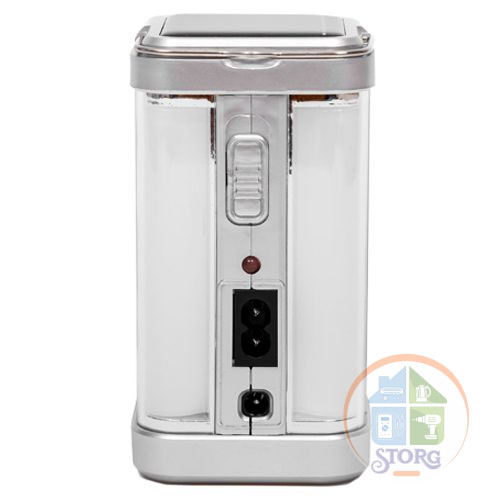 Кемпинговый фонарь ИСКРА WD-7977S SILVER, 2 Режима свечения, Солнечная батарея