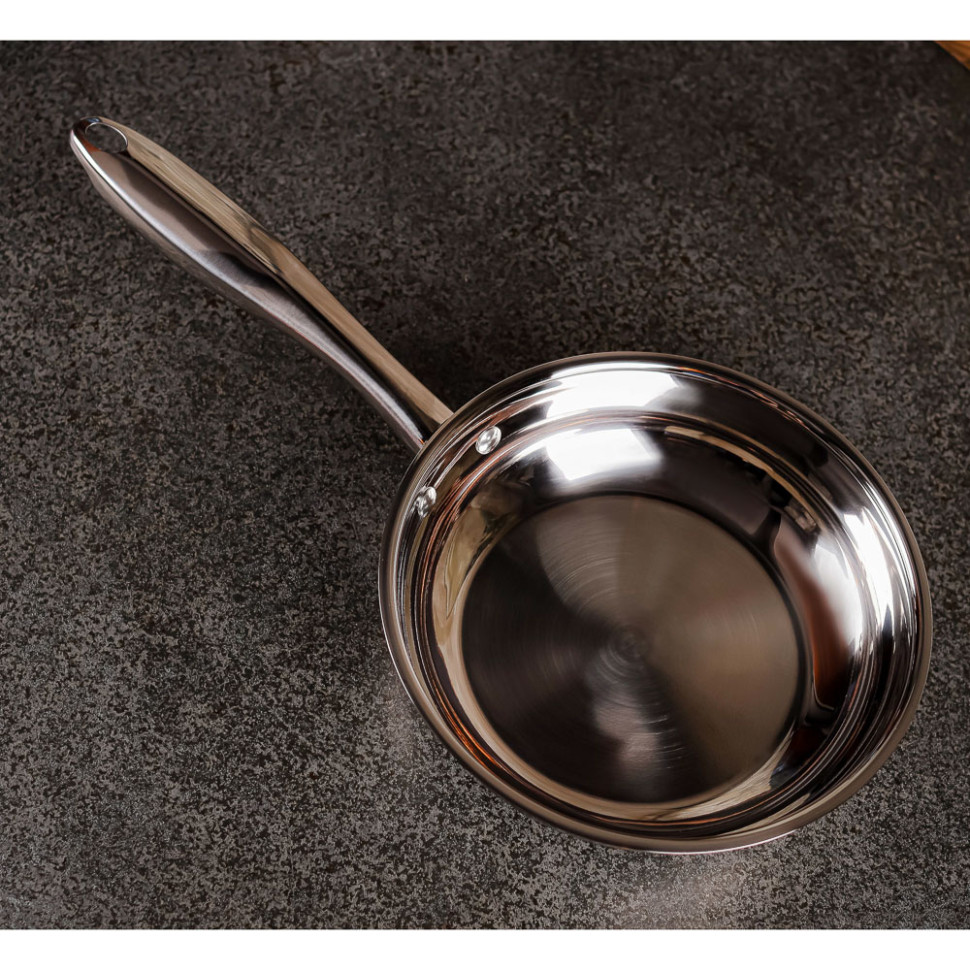 Сковорода нерж.сталь Ivlev Chef Royal, 20см, индукция, 18/10