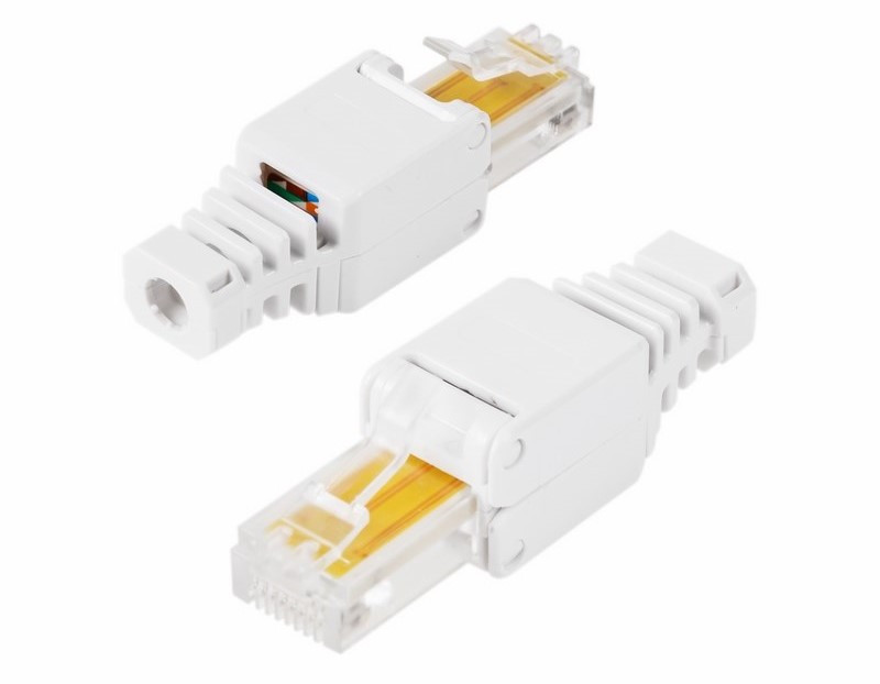 Джек REXANT штекер RJ45 8Р8С быстрозажимной ручной