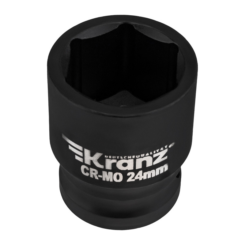 Набор шестигранных ударных торцевых головок KRANZ, 1/2", 38мм, 10 предметов (10-24мм) металлический кейс Набор шестигранных ударных торцевых головок KRANZ, 1/2", 38мм, 10 предметов (10-24мм) металлический кейс