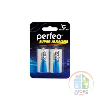 Элемент питания Perfeo LR14/2BL Super Alkaline