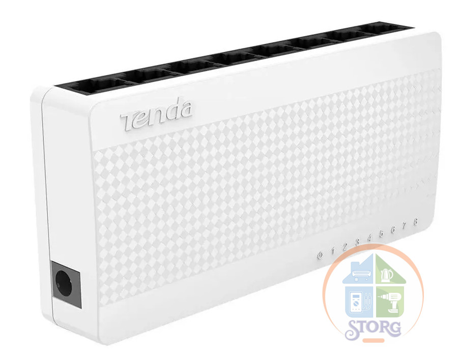 Коммутатор TENDA S108 неуправляемый, 8 портов Ethernet 100Mbps