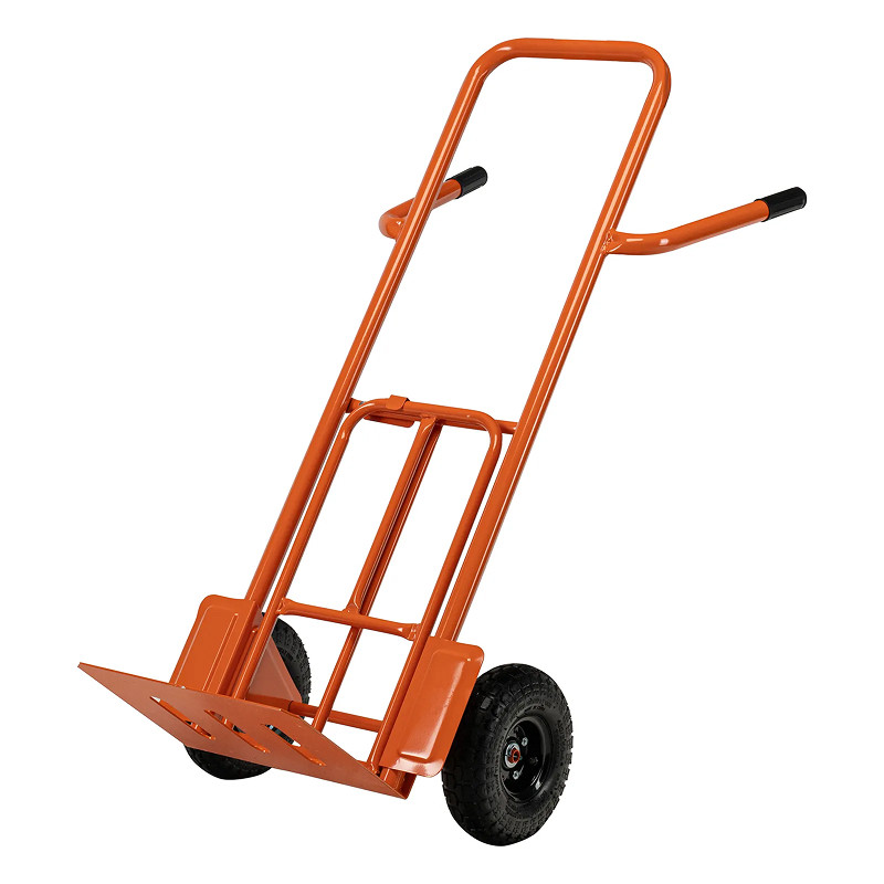 Тележка Сибртех ручная 2-х колесная TTP2-01.00.000., г/п 190кг,п/н колеса d260мм,платформа 580х290