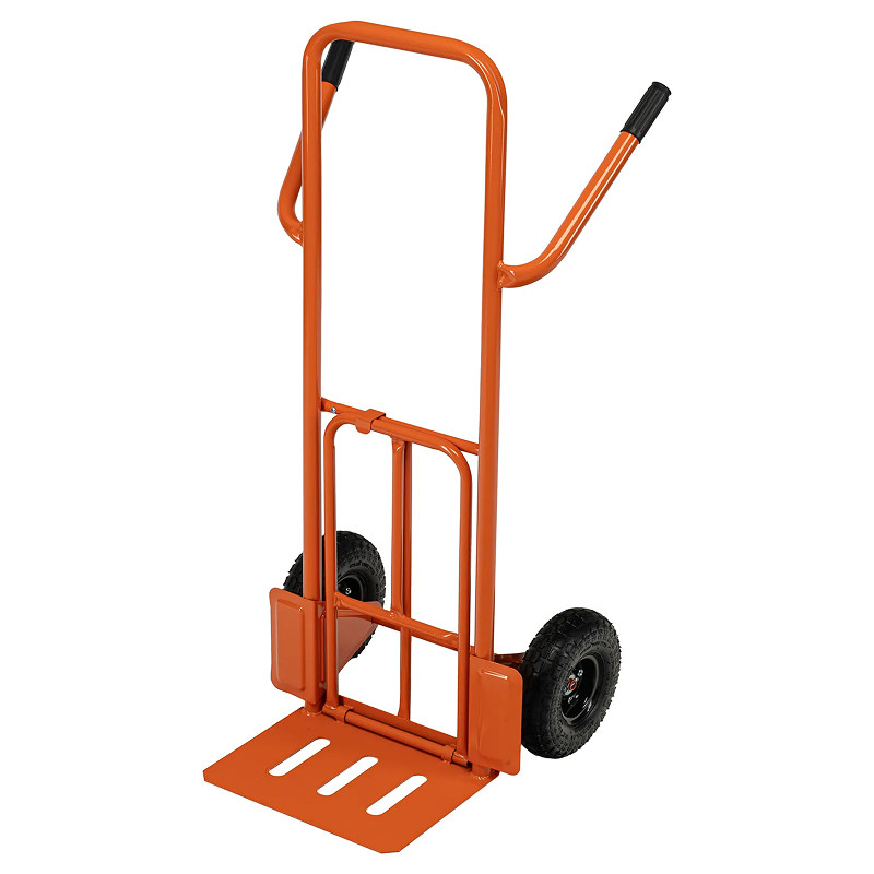 Тележка Сибртех ручная 2-х колесная TTP2-01.00.000., г/п 190кг,п/н колеса d260мм,платформа 580х290