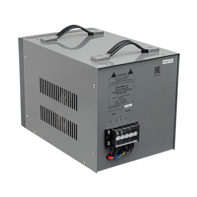 Стабилизатор напряжения релейный Ресанта АСН-5000/1-Ц, (напольный, 5000Вт, 1-фазный, 140-260В) Стабилизатор напряжения релейный Ресанта АСН-5000/1-Ц, (напольный, 5000Вт, 1-фазный, 140-260В)