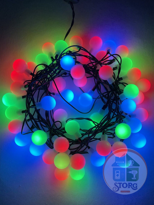 Гирлянда Шарик 28LED в ассортименте 5м/14-5 S-TORG