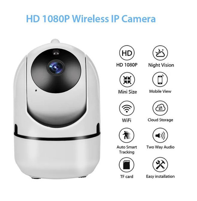 Умная IP-камера SMARTY auto detection 2MP/360/1080HD/WIFI/IOS,Android/Датчик движения/ночная съемка