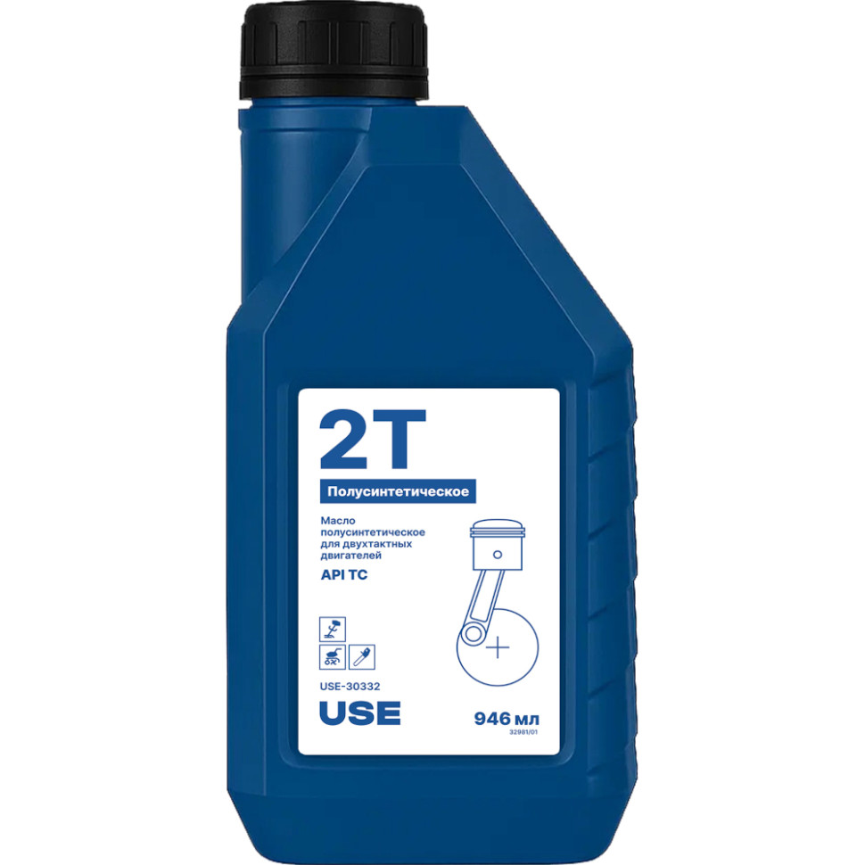 Масло USE USE-30332, 2-х тактное полусинтетика API TC 0,946л