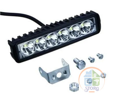 Фара светодиодная NG 706-118 SLIM 18W, рассеиваемый поток, белый свет, FLOOD NG