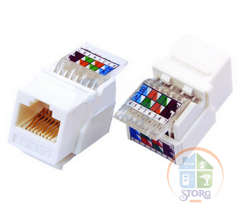 Гнездо вставка RJ-45 (Keystone Jack)  CAT5e, ТИП-1 REXANT