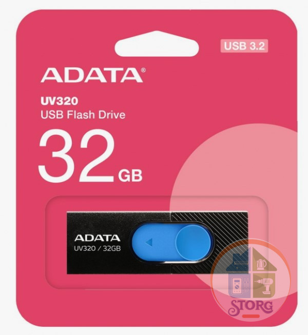 USB-флешка ADATA AUV320-32G-RBKBL 32GB USB 3.2 Gen1 Black/blue