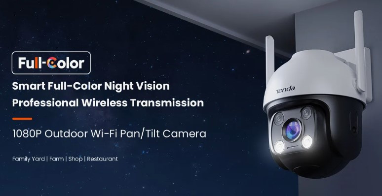 IP-Камера 1080P PAN/TILT WIFI OUTDOOR CH3 TENDA