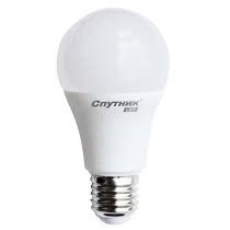 Светодиодная лампа Груша LED A60 12W/3000K/E27, Спутник, теплый белый