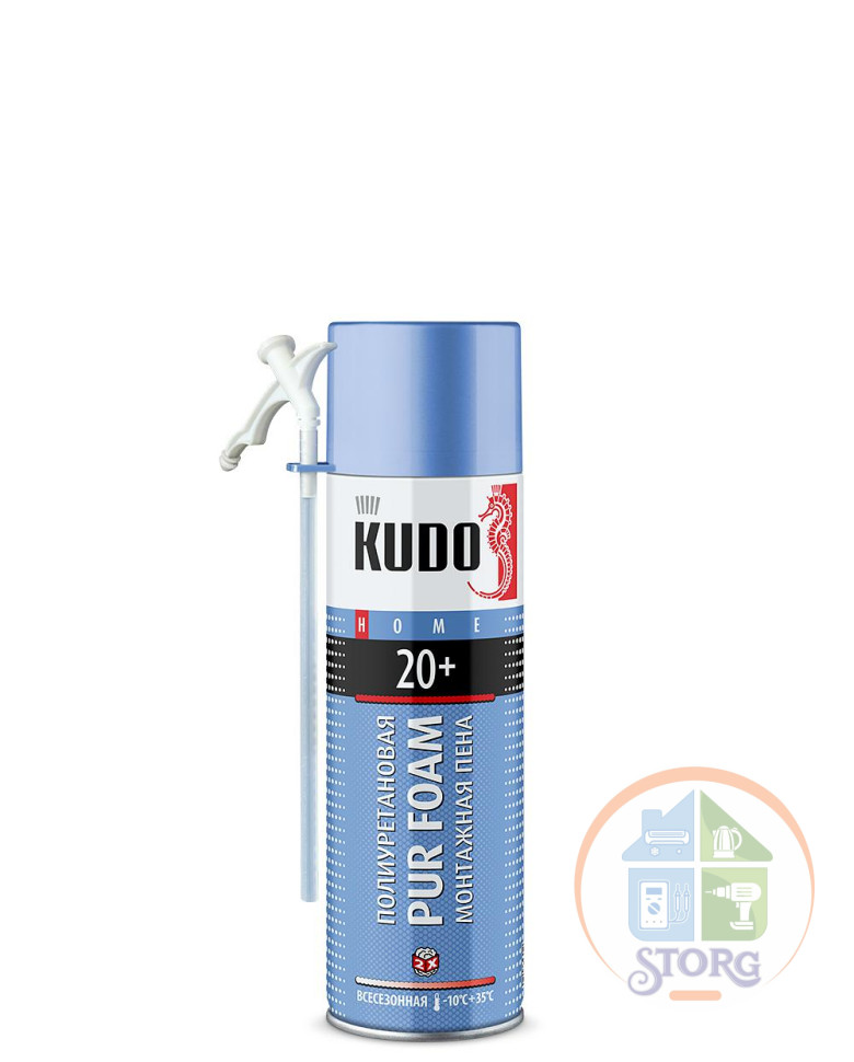 Пена монтажная HOME 20+ / 650 мл / KUDO KUPH06U20+ до20 литров