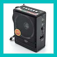 Радиоприемник портативный MP3 плеер NS-018U BLACK, 120x95x50 мм