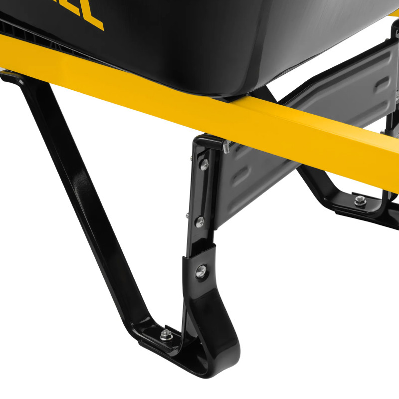 Тачка строительная Denzel, усиленная, объем 130 л, 230 кг, колесо 15х6.00-6 Тачка строительная Denzel, усиленная, объем 130 л, 230 кг, колесо 15х6.00-6