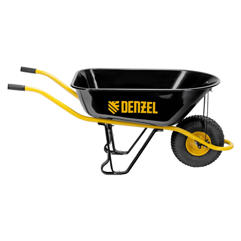 Тачка строительная Denzel, усиленная, объем 130 л, 230 кг, колесо 15х6.00-6 Тачка строительная Denzel, усиленная, объем 130 л, 230 кг, колесо 15х6.00-6