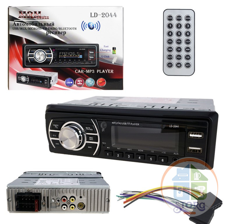 Автомагнитола MRM LD-2044BT с охладителем + APP mobile controle 2USB 100% Качество