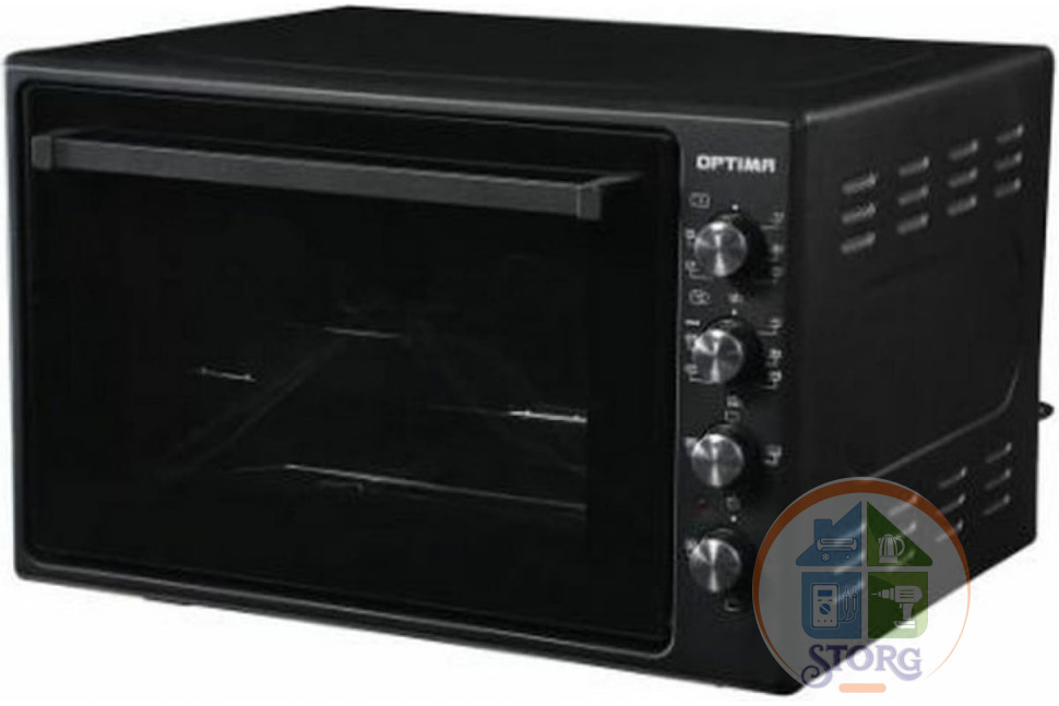 Духовой шкаф OPTIMA OFC-75BL (Черный; Объем 75л; Мощность 1650Вт; Конвекция; Таймер; Лампа; ТУРЦИЯ)