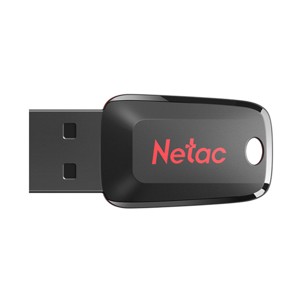 USB флеш-накопитель Netac U197 (NT03U197N-016G-20BK), 16Gb, USB 2.0, Черный/красный