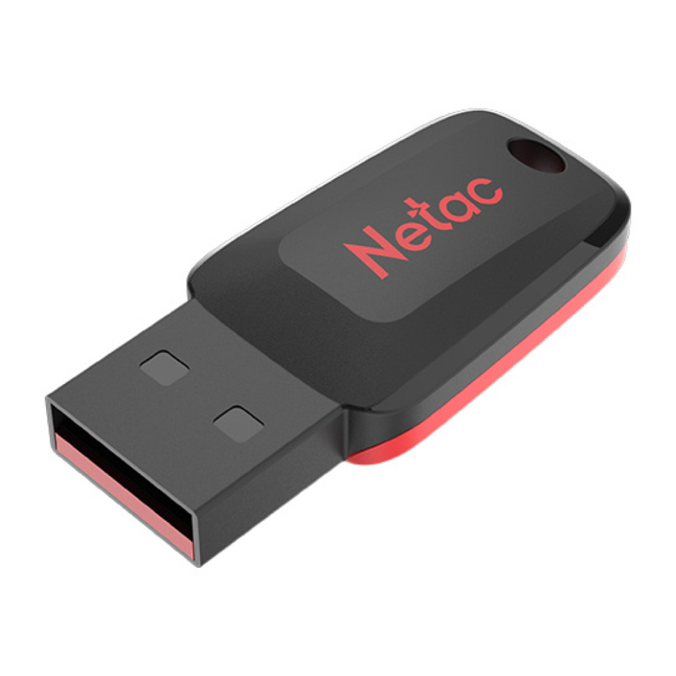 USB флеш-накопитель Netac U197 (NT03U197N-016G-20BK), 16Gb, USB 2.0, Черный/красный