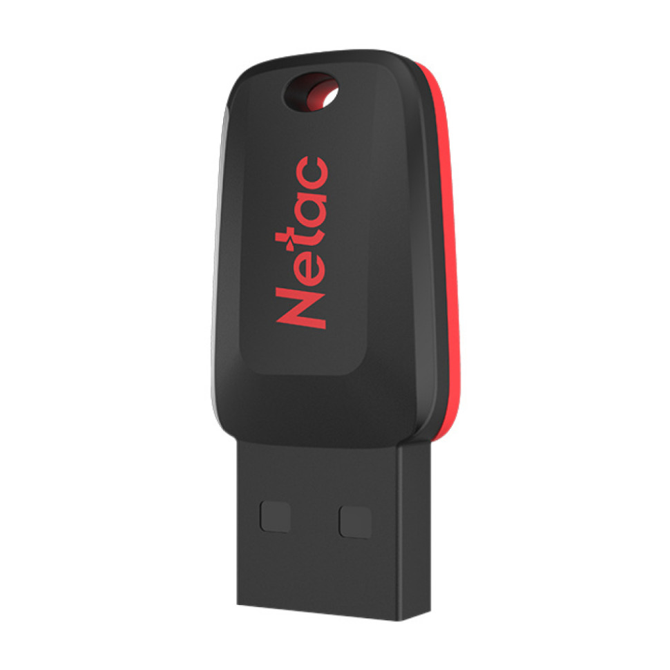 USB флеш-накопитель Netac U197 (NT03U197N-016G-20BK), 16Gb, USB 2.0, Черный/красный