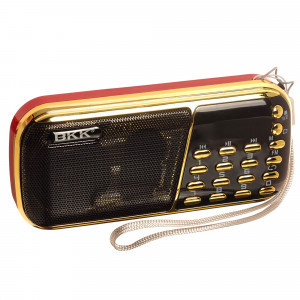 Радиоприемник BKK-853 (USB/TF/FM, AUX,часы)
