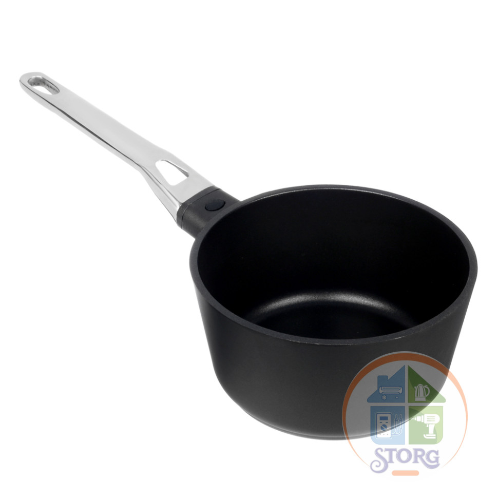 Ковш литой Ivlev Chef Royal, d16х8,5см 1,4л, антипригарное покрытие Whitford Quantanium, индукция