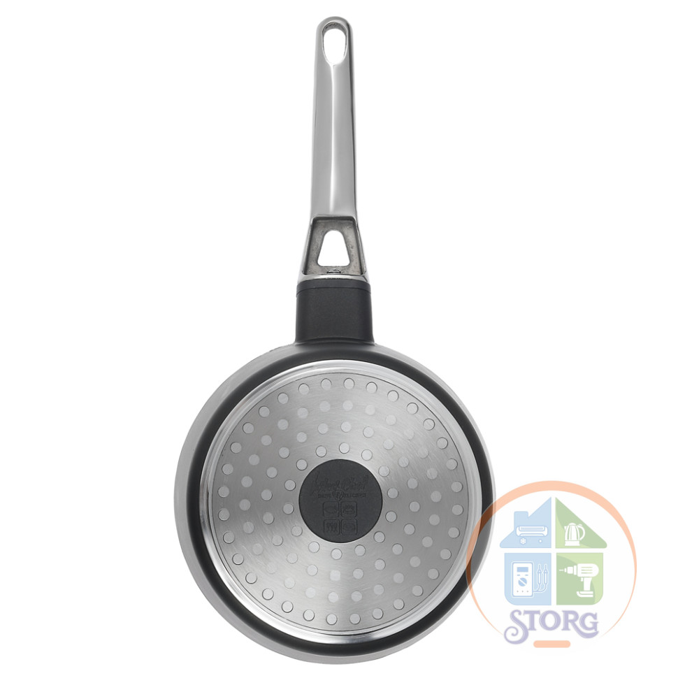 Ковш литой Ivlev Chef Royal, d16х8,5см 1,4л, антипригарное покрытие Whitford Quantanium, индукция