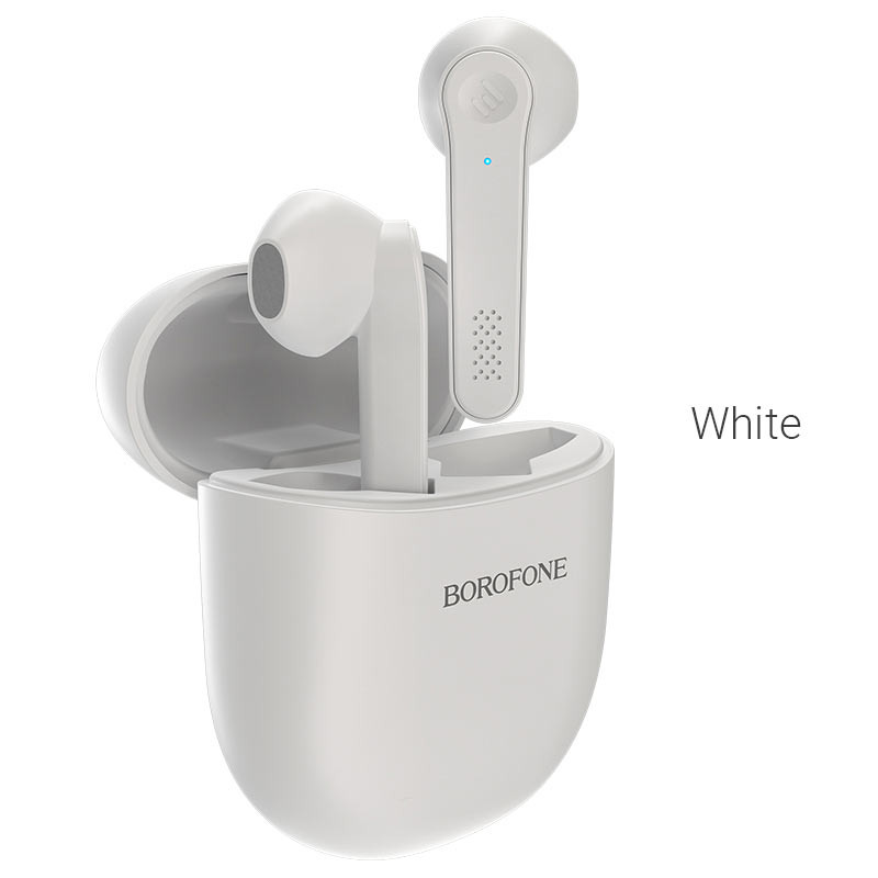 Bluetooth-стереогарнитура AirPods Borofone BE49 Serenity TWS wireless BT headset (white)