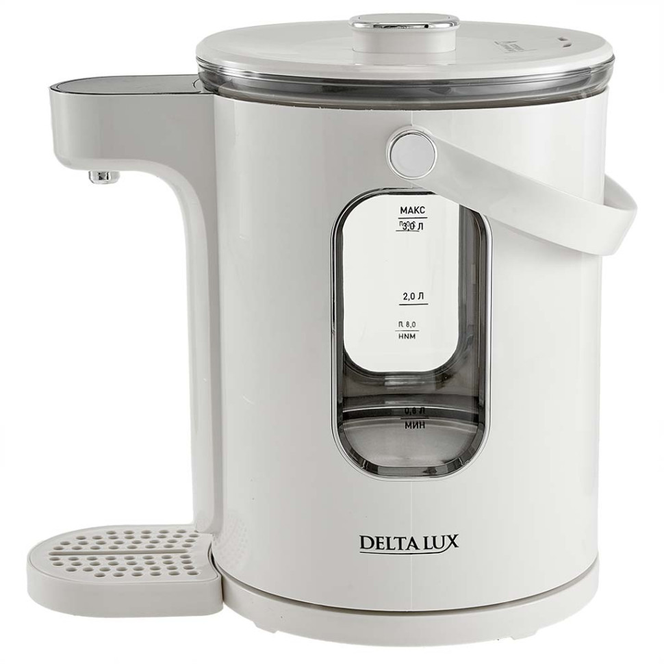 Термопот DELTA LUX DE-1701 (Белый, 3л, 1600Вт, LCD-дисплей, 13реж., автооткл.при закипании)