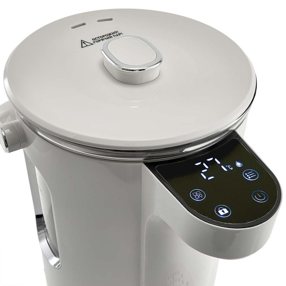 Термопот DELTA LUX DE-1701 (Белый, 3л, 1600Вт, LCD-дисплей, 13реж., автооткл.при закипании)