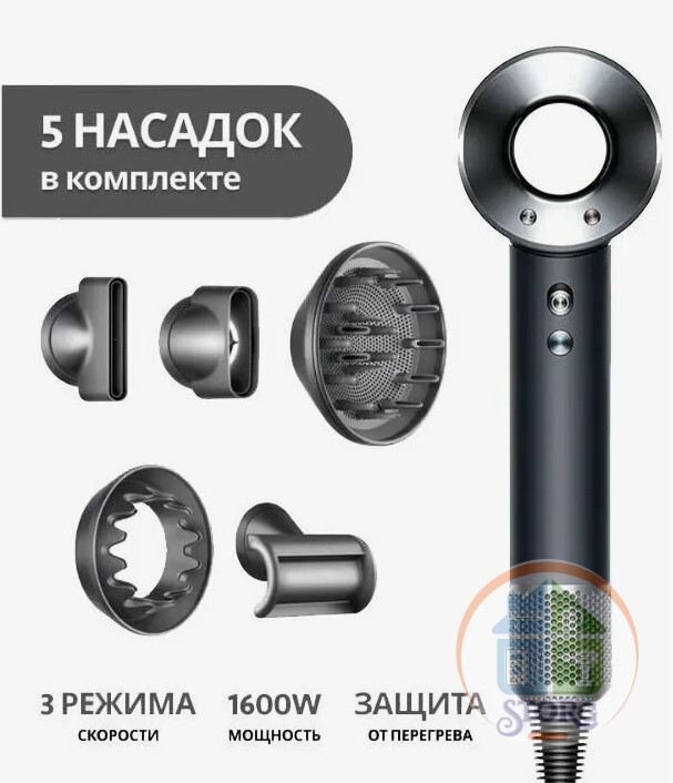 Фен для волос SenCiciMen Hair Dryer Dyson HD15 Grey EU ( Гр.30дн )