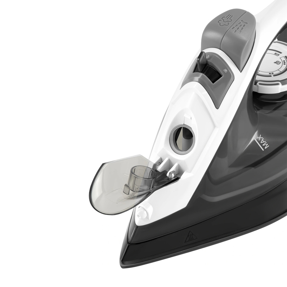 Утюг Vitek VT-IRN1210 черный/белый, 2000Вт, 25г/мин, 180г/мин, 360мл