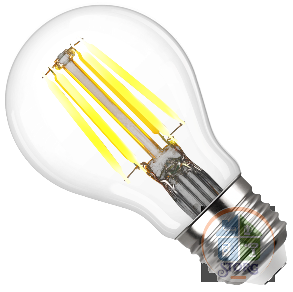 Филаментная лампа REV LED A60 E27 7W, 2700K, PREMIUM (FILAMENT), теплый свет
