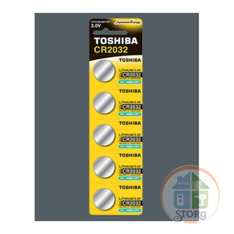 Элемент питания TOSHIBA CR2032/5BL 100BOX