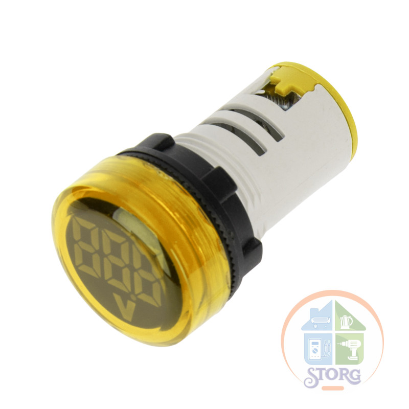 Индикатор значения напряжения желтый VD22 70-500 В