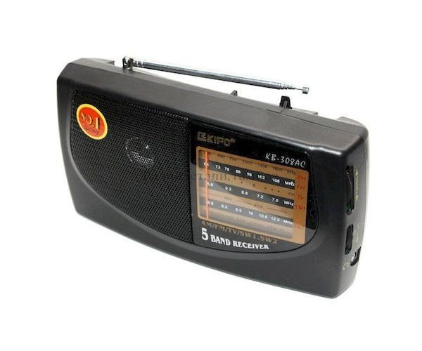 Радиоприемник KIPO-HAIRUN KB-308 ORIGINAL NEW, 198х110х59мм, FM, УКВ, СВ, КВ, от сети и бат.R20, AUX