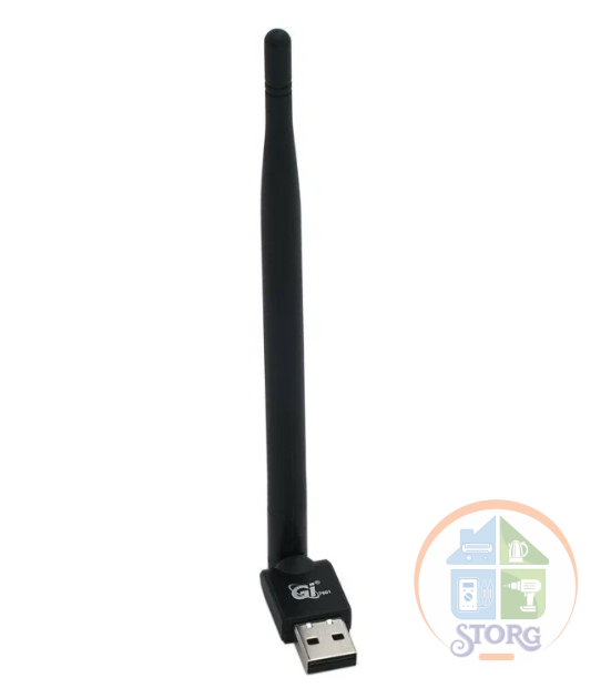 Беспроводной WI-FI USB Адаптер с антенной 7601 (150Мбит/с,2,4ГГц,WiFi 802.11b/g/n)