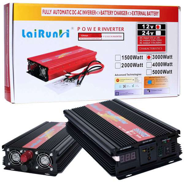 Инвертор-преобразователь автомобильный CARLIVE 12V>>220V 3000W