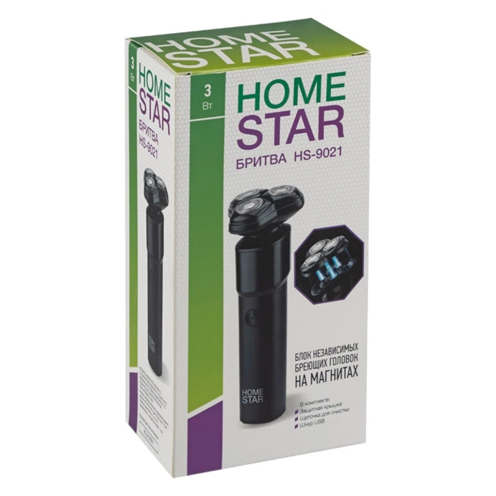 Электробритва HOMESTAR HS-9021 3Вт; USB шнур